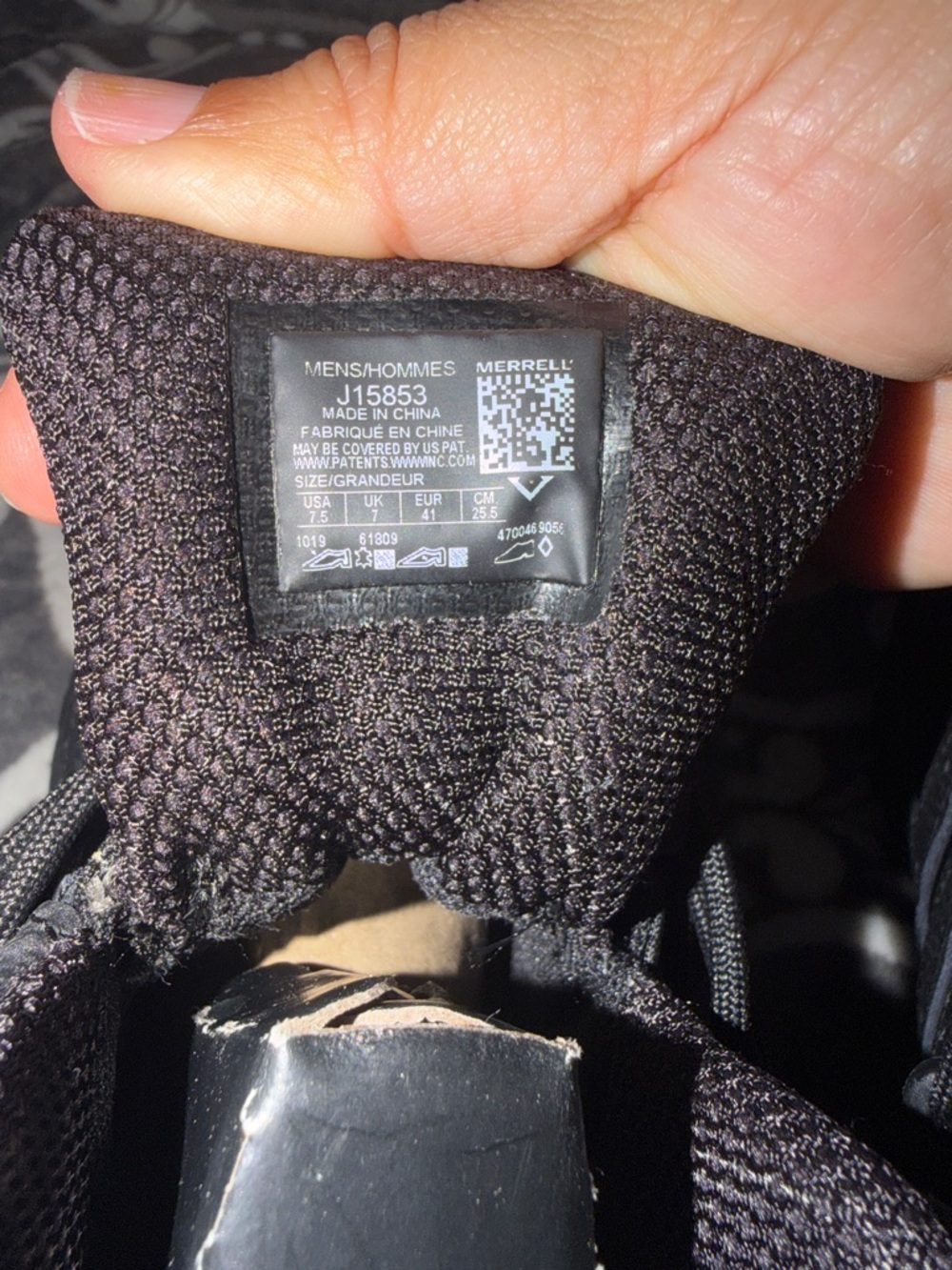 Merrell Men's Black Tactical Hiking Boots - Picture 5 of 6